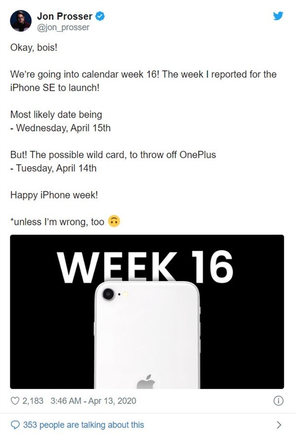 新款iPhone SE发布日期曝光：会是下一款小屏“真香”么
