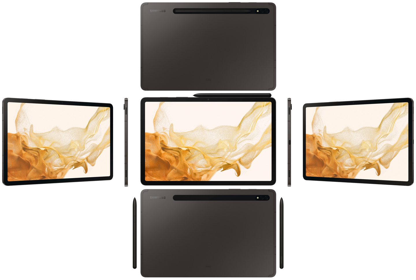 三星Galaxy Tab S8系列全向渲染曝光:手写笔可以“视觉隐形”